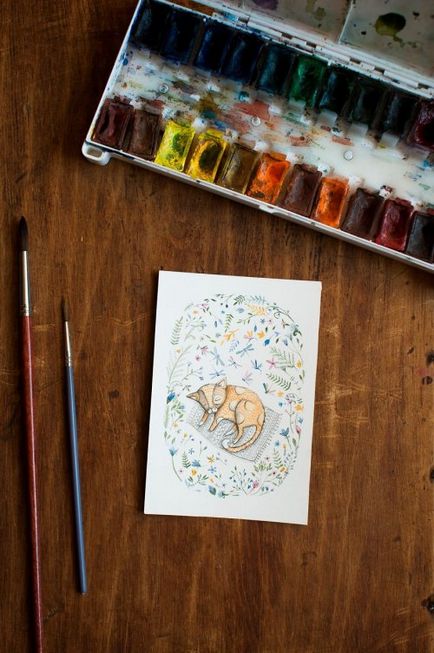 Коти в ілюстраціях литовської художниці норвіль (10 фото)