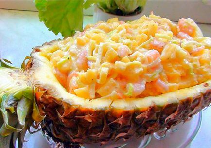 Crab salata cu ananas - o selectie de crab retete culinare