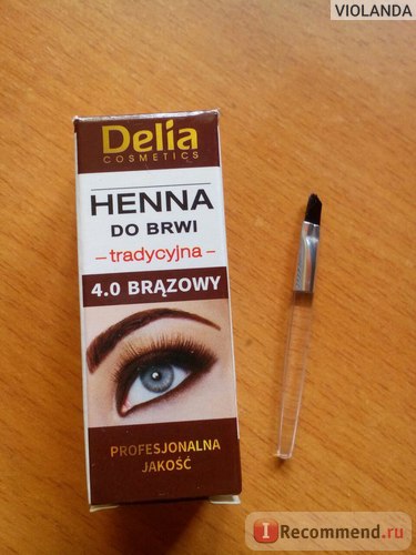 Festéket szemöldök és szempilla Delia Cosmetics delia henna hagyományos barna - «♥ Isztria találhatóak