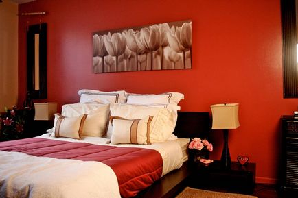 Червоний колір в інтер'єрі кімнат, красиві відтінки і стильні поєднання з іншими кольорами, меблі,