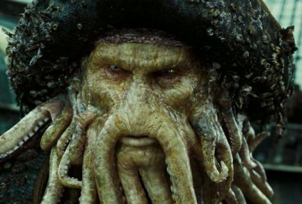 Cine este Davy Jones un personaj fictiv în filmul Piratii din Marea Caraibelor