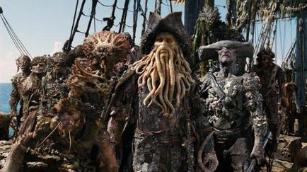 Cine este Davy Jones un personaj fictiv în filmul Piratii din Marea Caraibelor