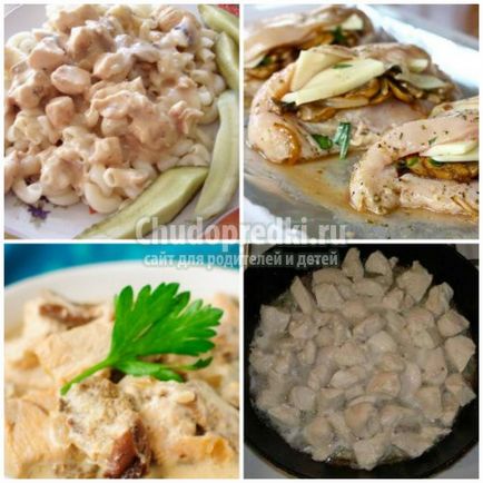 Csirkemell gombával részletezett receptek képekkel (kicsontozott csirke gomba recept) Csirkemell gombával részletezett receptek fotókkal