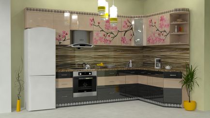 Konyhai szépség cseresznye pontosság és rövidség - kuhnyagid - kuhnyagid (matt fény) Konyhai Sakura szépség tömörségét és pontosság - kuhnyagid - kuhnyagid