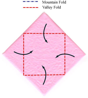 Lotus schema de origami pas cu pas de instruire