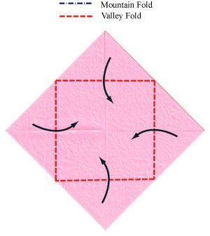 Lotus schema de origami pas cu pas de instruire