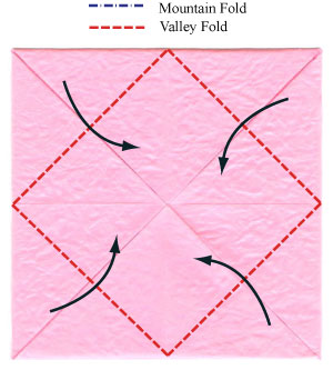 Lotus schema de origami pas cu pas de instruire