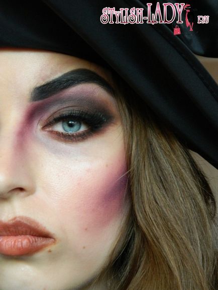 Witch make-up pentru Halloween, clasa master pas cu pas cu fotografie