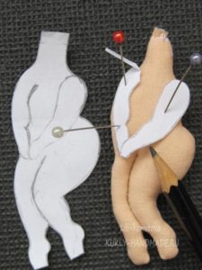 Майстер-клас і форма брошки-лялечки монро з ілюстрацій Євгенії Гапчинської