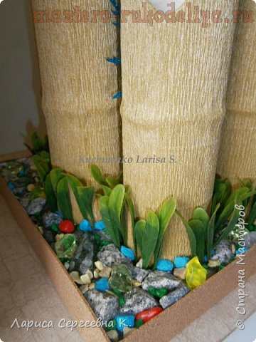 Майстер-клас з декорування підлоговий вазон - бамбук