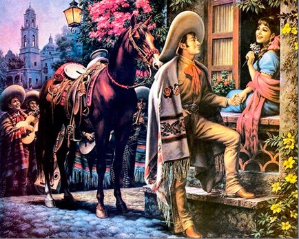 Mexikói népviselet - a hagyományos ruházat (Jesus Helguera 1910-1971) Mexikói népviselet - hagyományos ruha