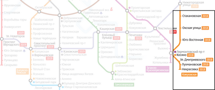 Metro nekrasovka data de deschidere 2017, construcția de metrou în g