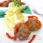 М'ясо з квасолею в томатному соусі, рецепт з фото