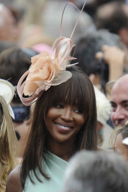 Naomi Campbell la nunta prințului Albert