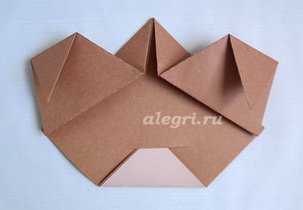 Maimuță din hârtie în tehnica origami