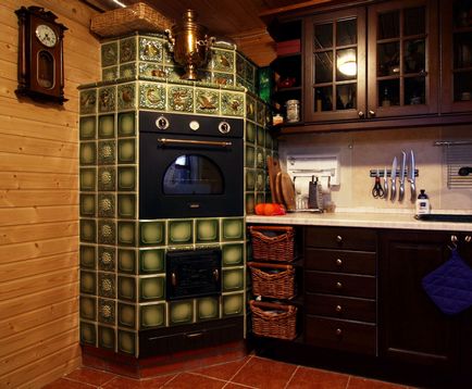 Печі для кухні з цегли (36 фото), дров'яна російська піч в інтер'єрі кухонного приміщення, дизайн