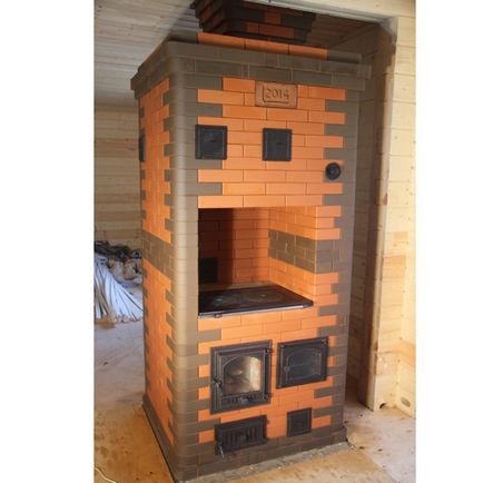 Фурна за кухнята на тухлата (36 снимки) руски печката на дърва в интериора на съоръженията за кухня, дизайн