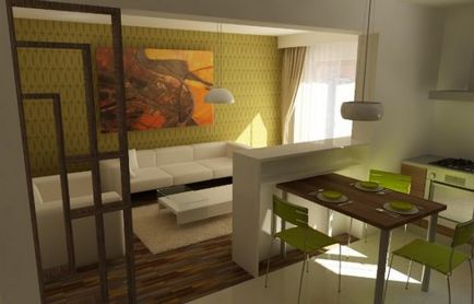 Remodelarea unui apartament, care combină bucătăria și camerele - avantajele și dezavantajele