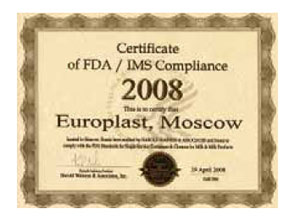 Prima certificare fda din Rusia