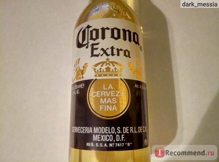 Beer corona extra - «nagyon ízletes sör, üdvözlet Mexico,” vásárlói vélemények