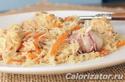 Csirke pilaf kalóriatartalmú 100 gramm (csirke) Pilaf csirkével kalóriatartalmú 100 g