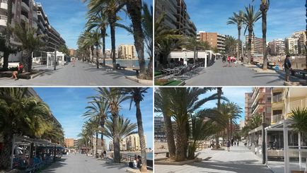 Plaja del chura (playa del cura) din Torrevieja este centrală și plină de viață