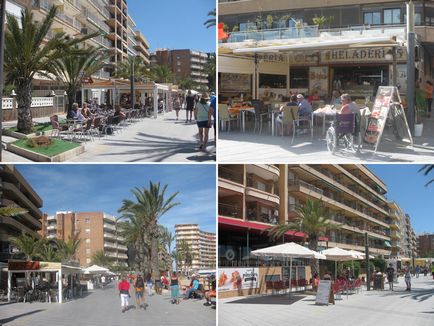 Plaja del chura (playa del cura) din Torrevieja este centrală și plină de viață