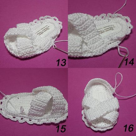 Pantofi de tricot masterclass detaliate - croșetat sandale - târg de maeștri - manual, manual