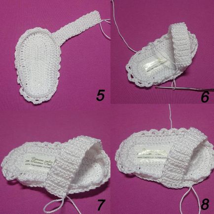 Pantofi de tricot masterclass detaliate - croșetat sandale - târg de maeștri - manual, manual