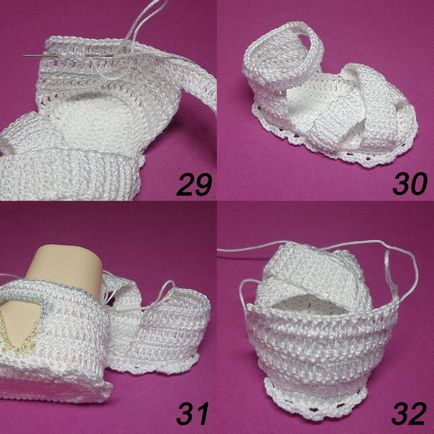 Pantofi de tricot masterclass detaliate - croșetat sandale - târg de maeștri - manual, manual