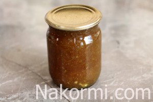 Jam a körte a téli otthon recept egy fotó