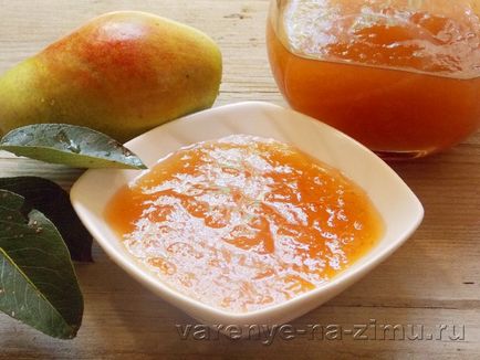 Jam körte - egy recept lépésről lépésre fotók