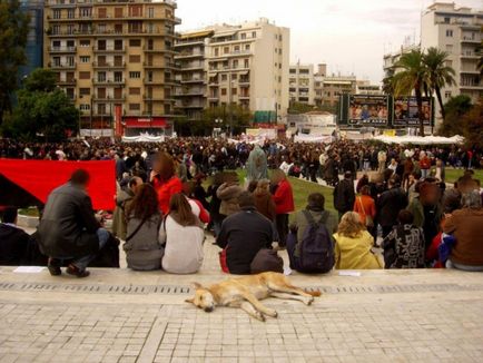 Protestarea câinilor de câine din Grecia