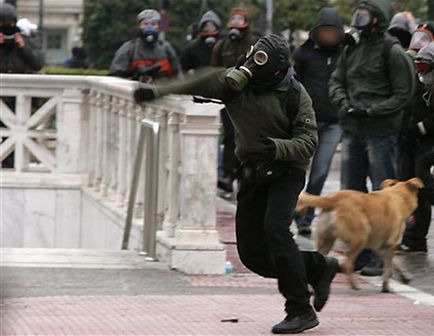 Protestarea câinilor de câine din Grecia