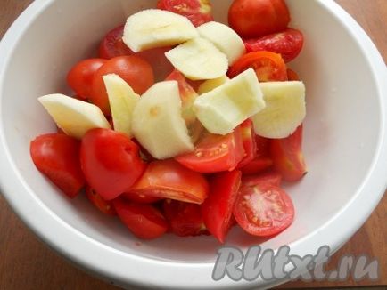 Recept paradicsomszósszal almával a téli - egy recept fotó (recept) Recept paradicsomszósszal almával a tél - a recept egy fotó