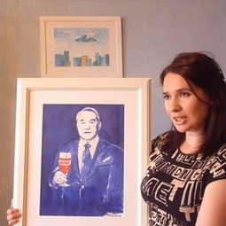 Pictorul rus a desenat un portret al lui Nursultan Nazarbayev