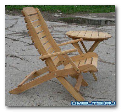 Deckchair cu mâinile proprii