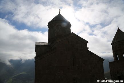 Stepantsminda Kazbegi vagy az elején az útvonal Georgia