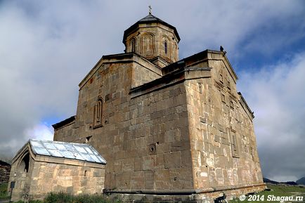 Stepantsminda Kazbegi vagy az elején az útvonal Georgia