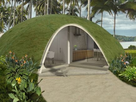 Будівництво купольних будинків з «надувного» бетону може скоро стати повсякденною практикою