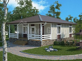 Изграждане на едноетажни къщи, изработен от греди, дизайн и цена онлайн