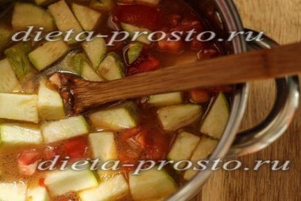Суп-пюре з кабачків рецепт приготування з помідорами
