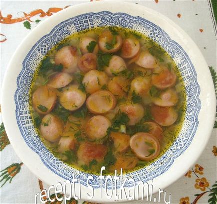Суп з сосисками - покроковий рецепт з фото