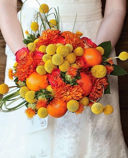 Nunta in stil portocaliu este suculenta si apetisanta sub titlul de nunti tematice, mireasa luminata
