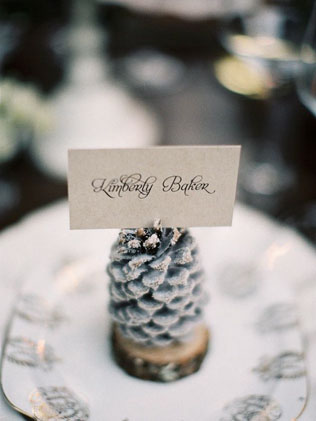 Nunta în detalii de bucăți într-un decor de iarnă
