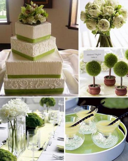 Nunta in culorile verzi, idei de design, decoratiuni si recomandari