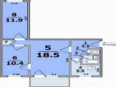 Типові планування 3-х кімнатні квартири - ТСН - твоя сучасна нерухомiсть - агенство нерухомості