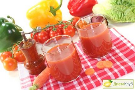 Томатний сік калорійність, дієта на овочевих соках - помідор селеру петрушка!