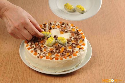 Торт з курагою і чорносливом - рецепт з фото приготування зі сметанним кремом