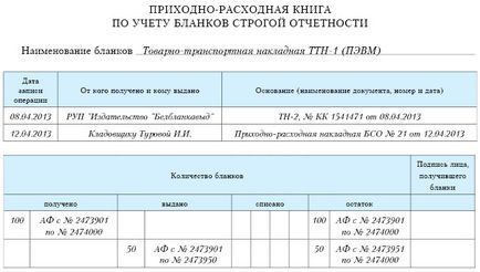 Облік БСО від придбання до списання